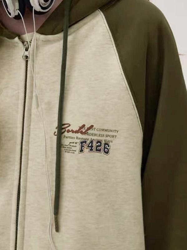 Raglan ContrastColor Hoodie Product Image