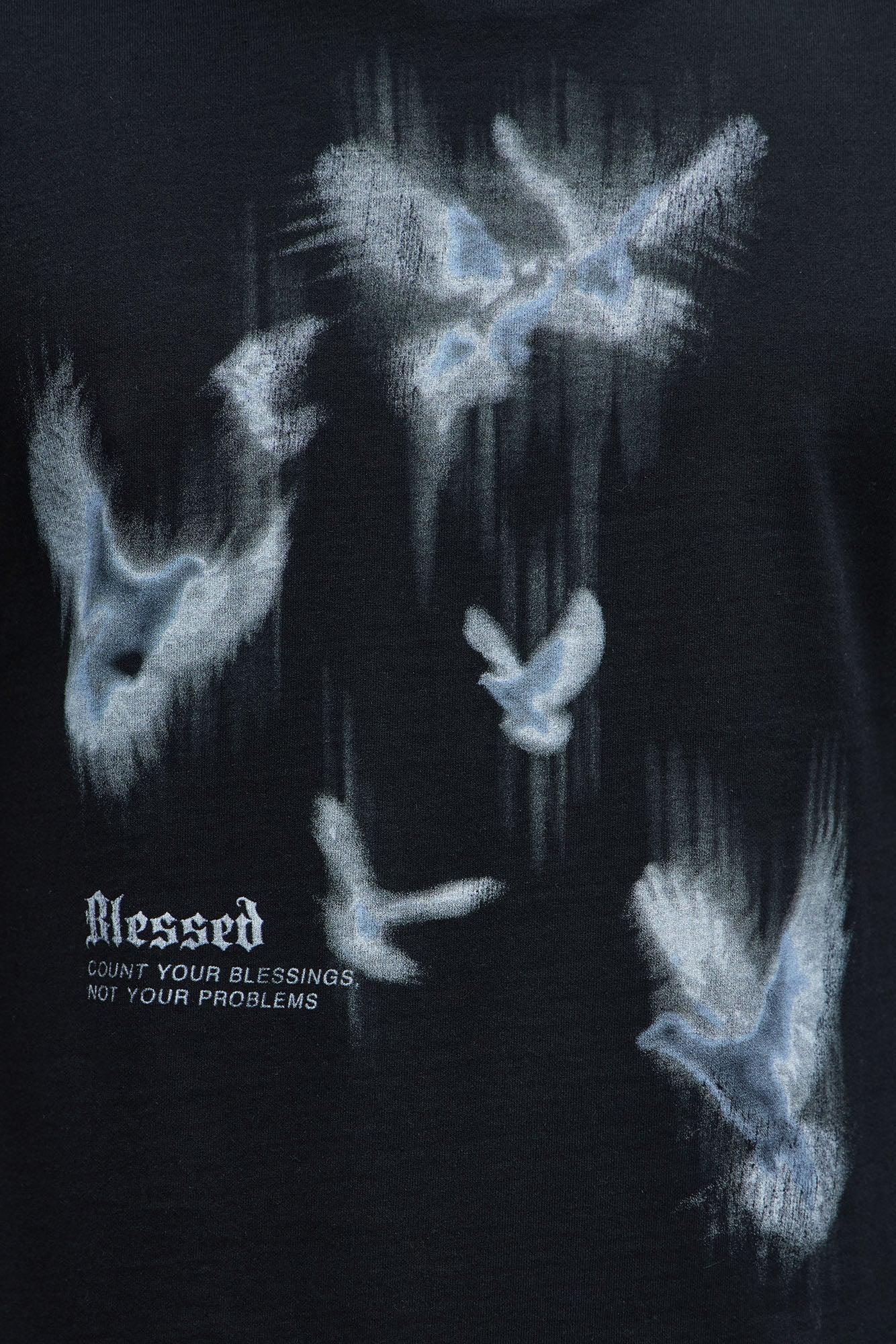 Blessed And Free Short Sleeve Tee - Black Product Image