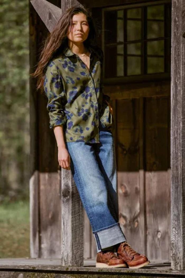 Sienna High Rise Wide Leg with Deep Cuff Jean Product Image