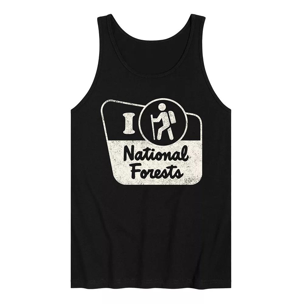 Men's I Hike National Forests Tank Top,  Product Image