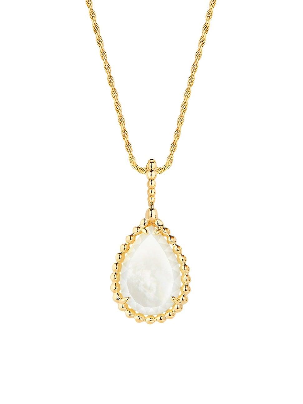 Womens Serpent Bohme 18K Yellow Gold & Mother-Of-Pearl Pendant Necklace Product Image