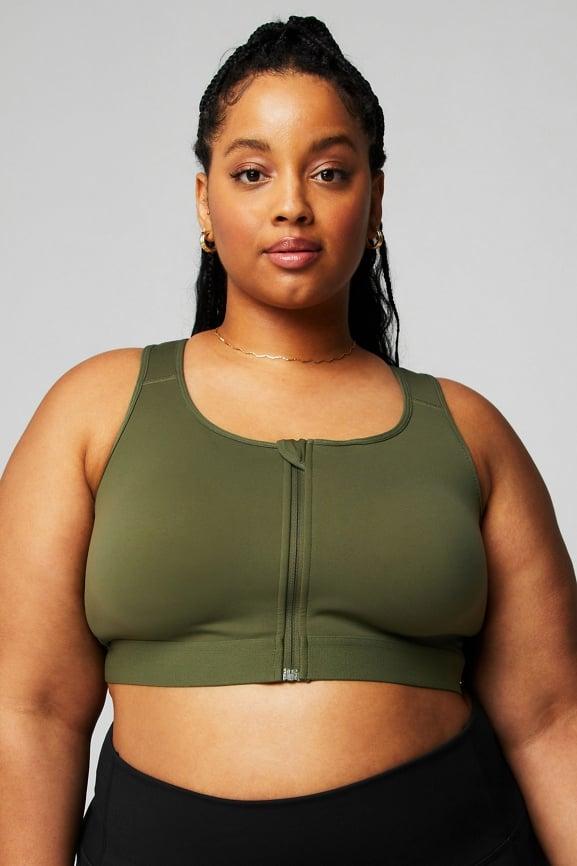 Front Zip High Impact Sports Bra Product Image
