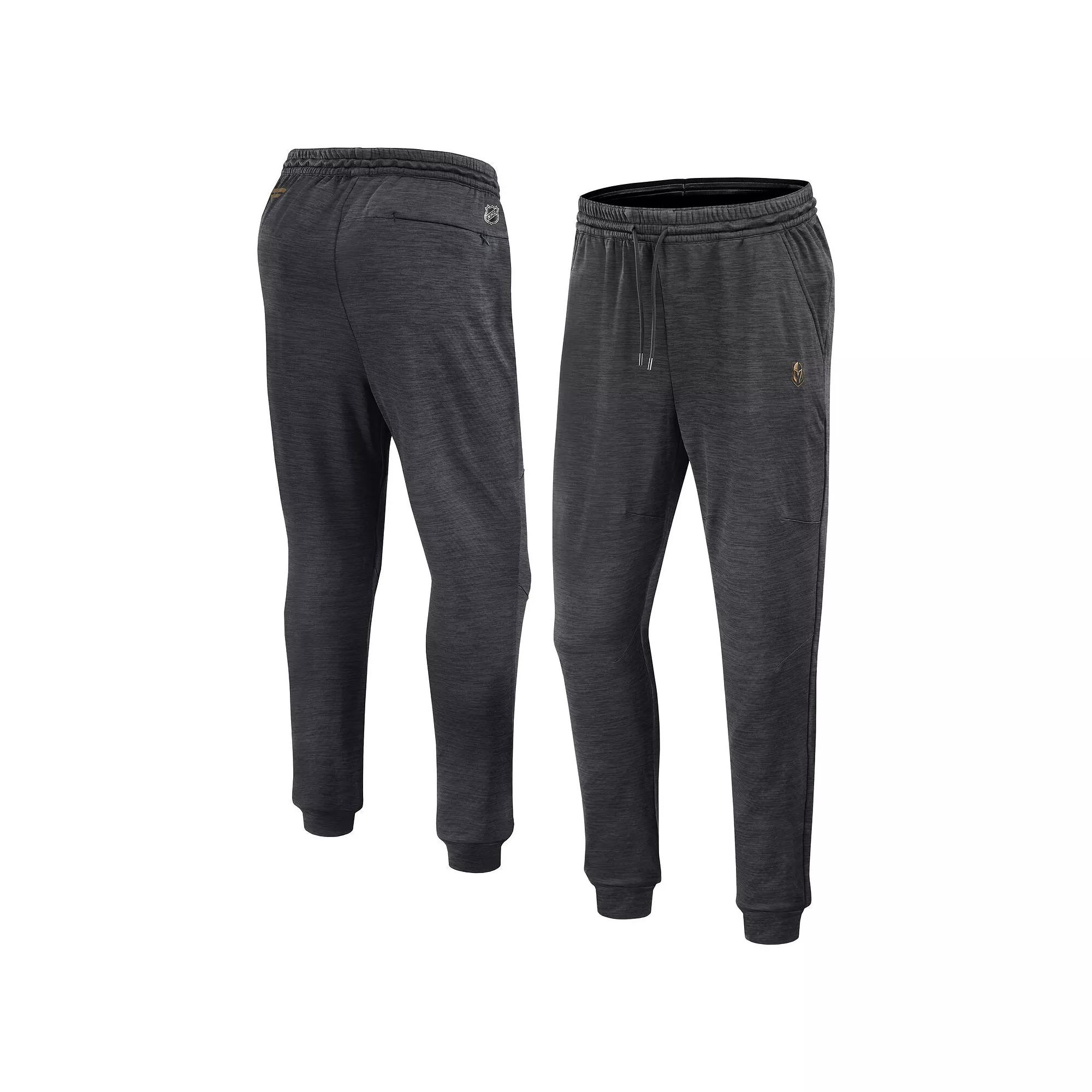 Men's Fanatics Heather Charcoal Boston Bruins Authentic Pro Fleece Sweatpants,  Product Image