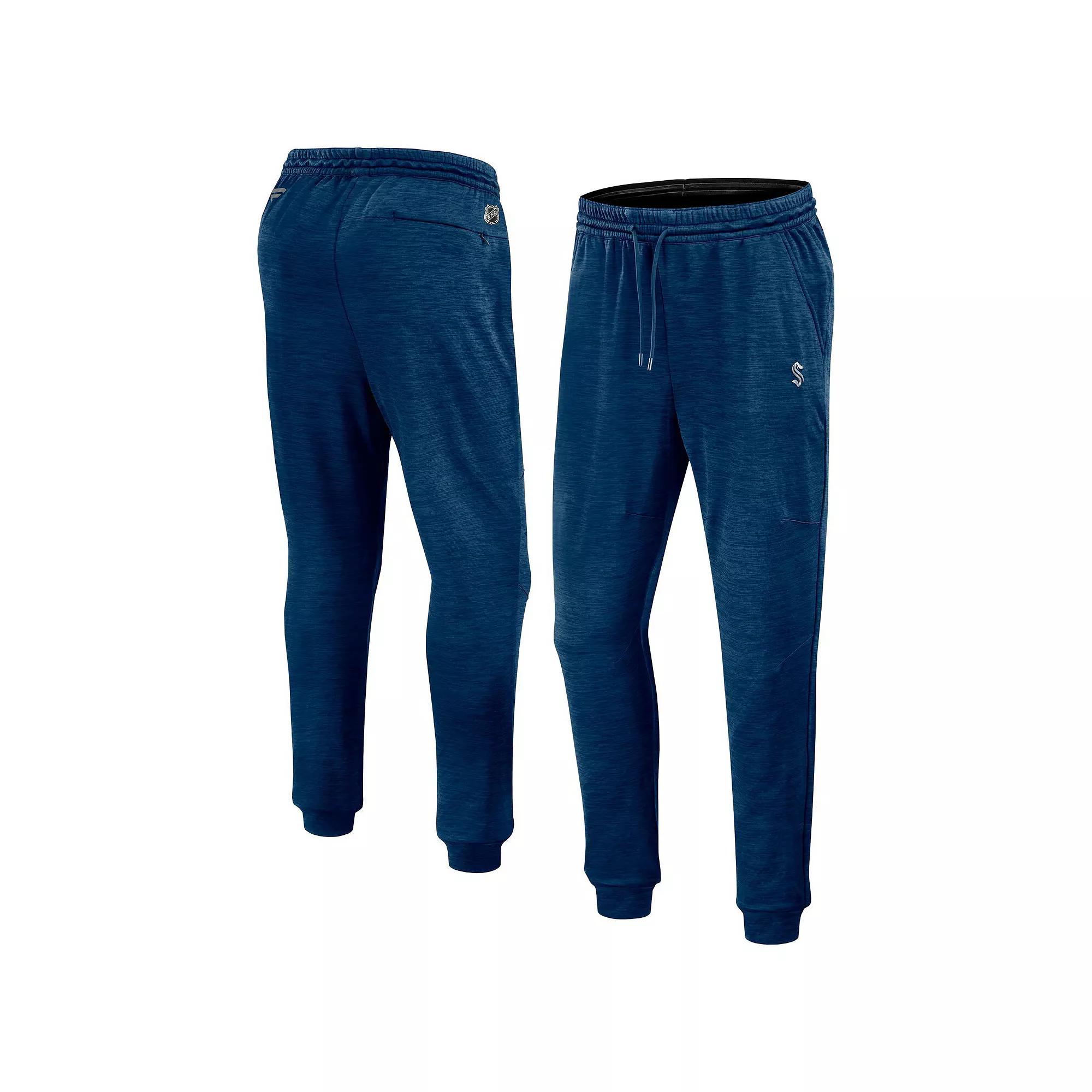 Men's Fanatics Heather Charcoal Boston Bruins Authentic Pro Fleece Sweatpants,  Product Image