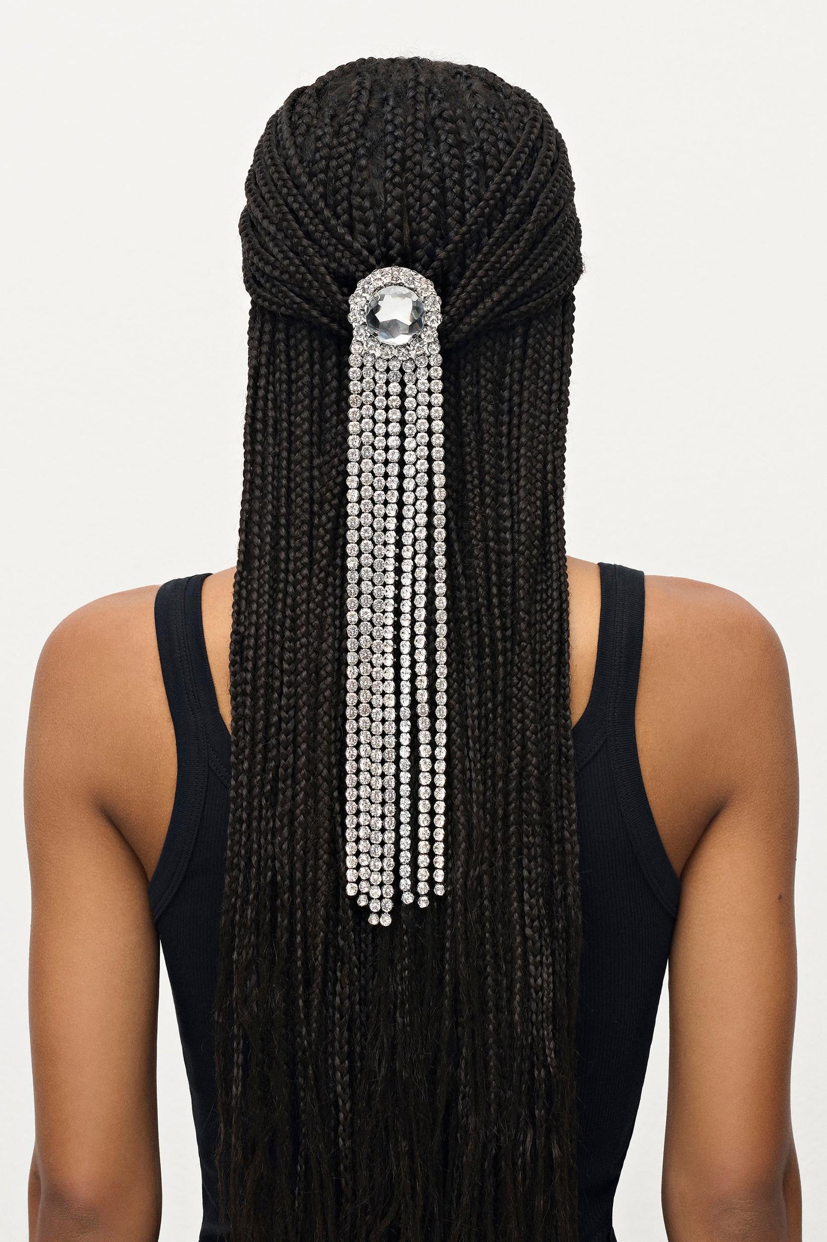 Crystal Fringe Ponytail Holder Product Image