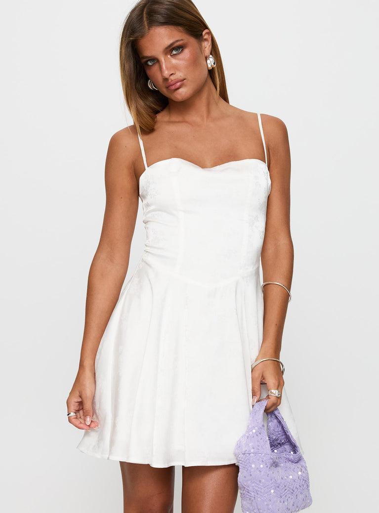 Dreams Ahead Mini Dress White Product Image