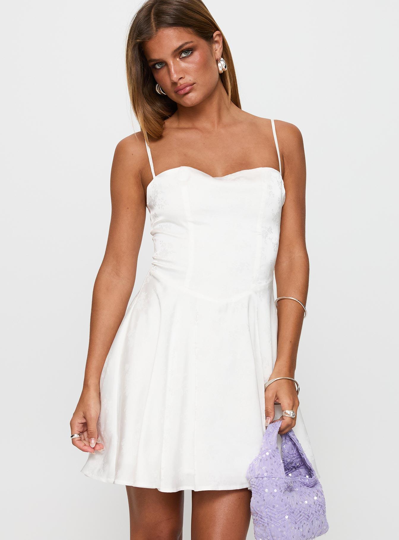 Dreams Ahead Mini Dress White Product Image