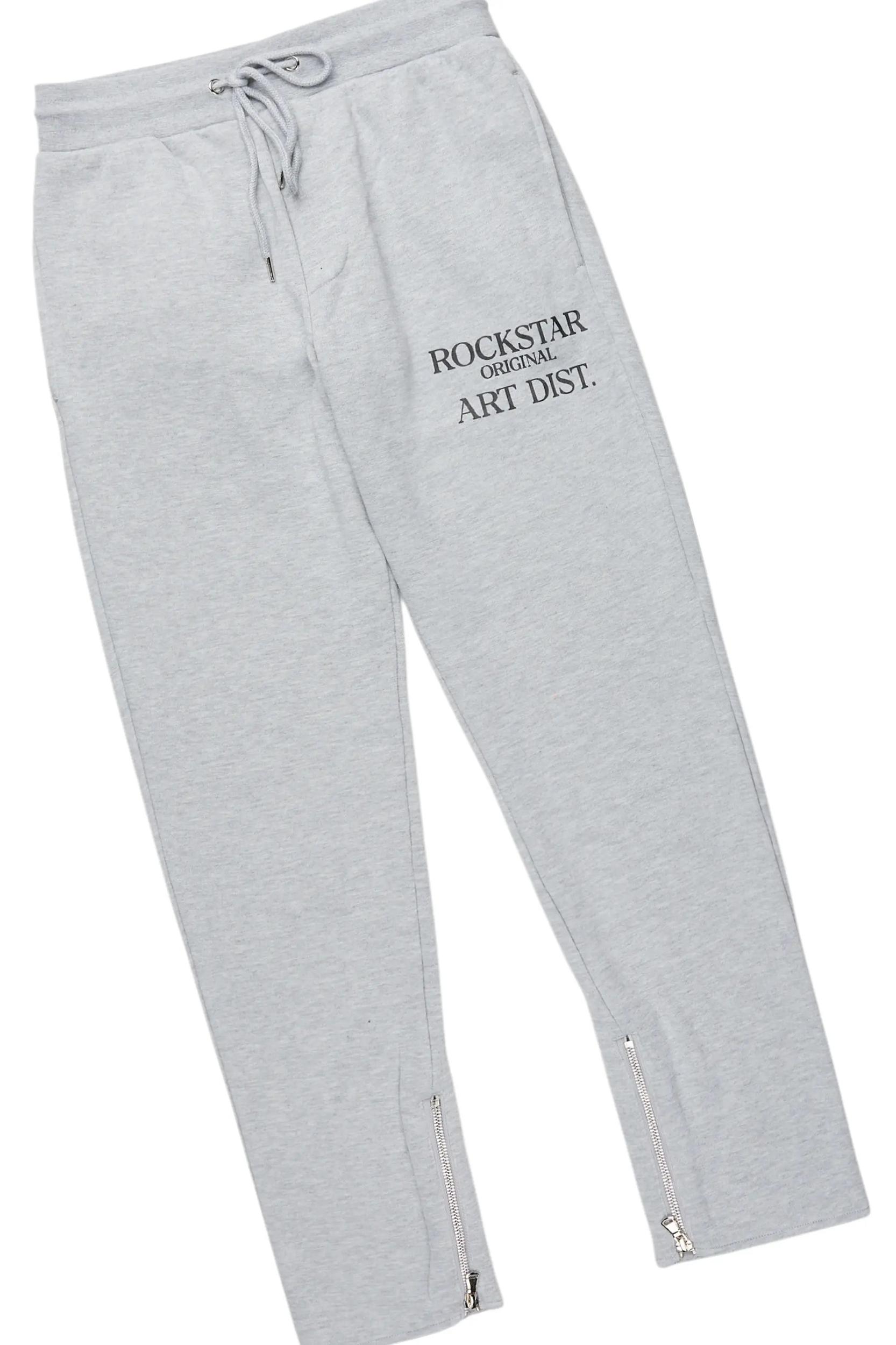 Briggs Heather Grey Hoodie/Slim Fit Track Set Male Product Image