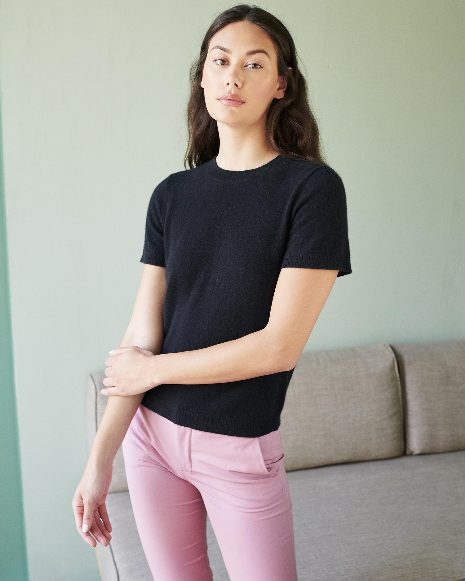 Quince | Women's Mongolian Cashmere T-Shirt Size XS Product Image