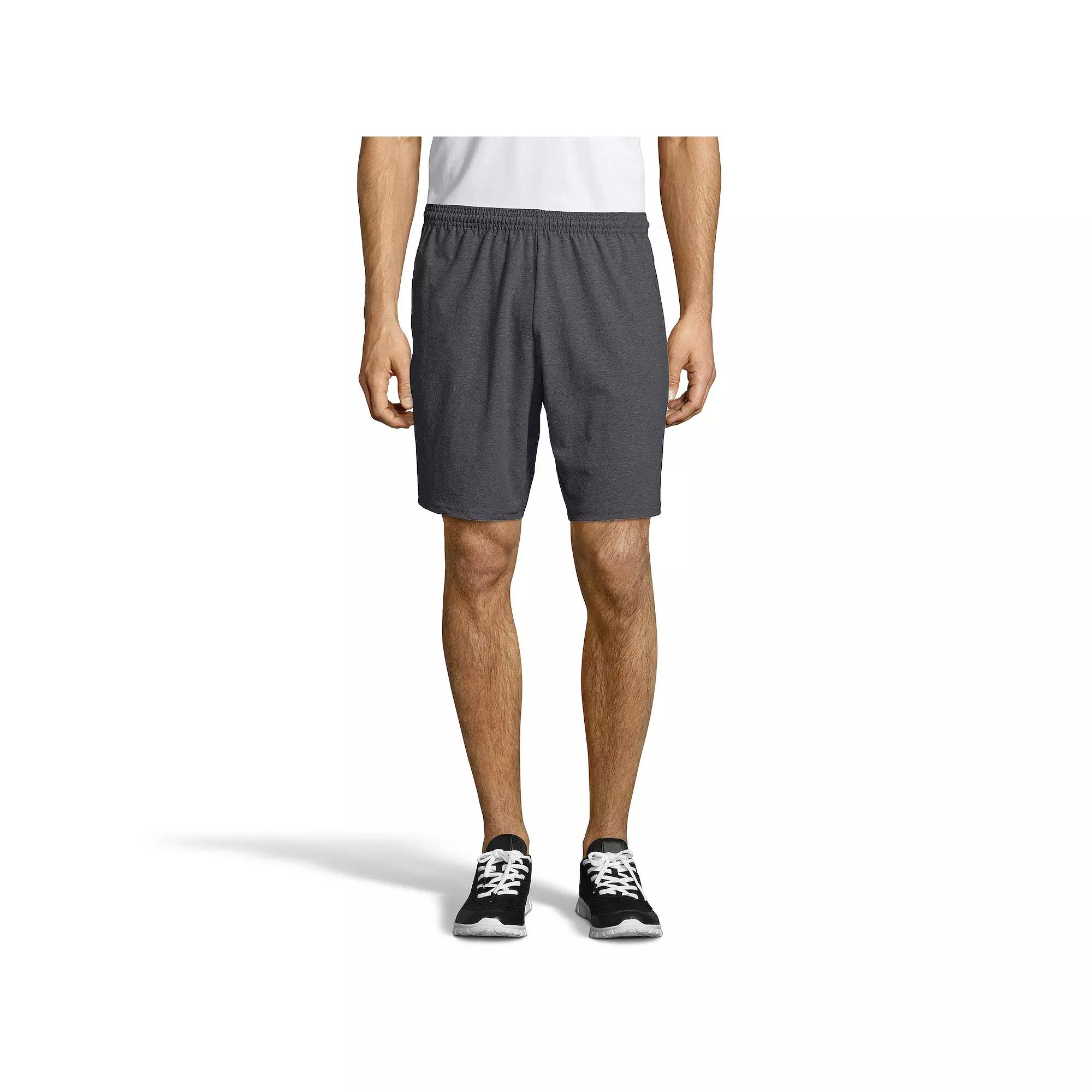 Big & Tall Hanes® Jersey Pocket Shorts, Men's,  Product Image