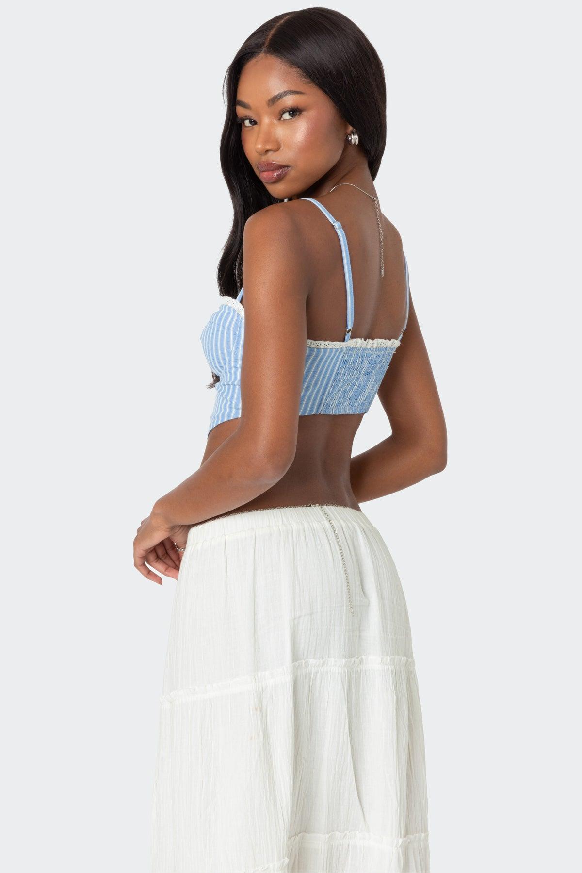 Puckered Triangle Corset Product Image