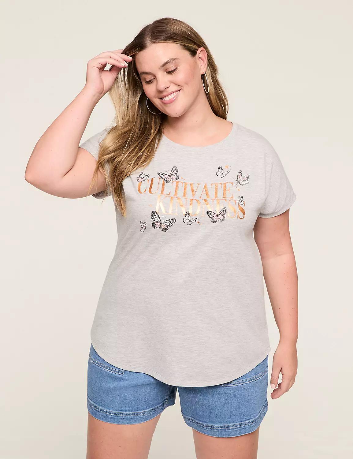Foiled Cultivate Kindness Dolman-Sleeve Graphic Tee Product Image