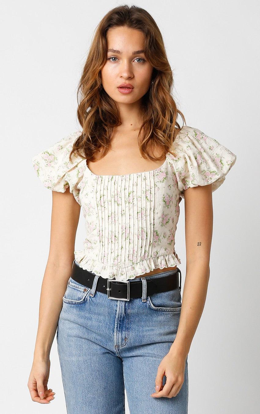 FINAL SALE Isabelle Floral Corset Top Product Image
