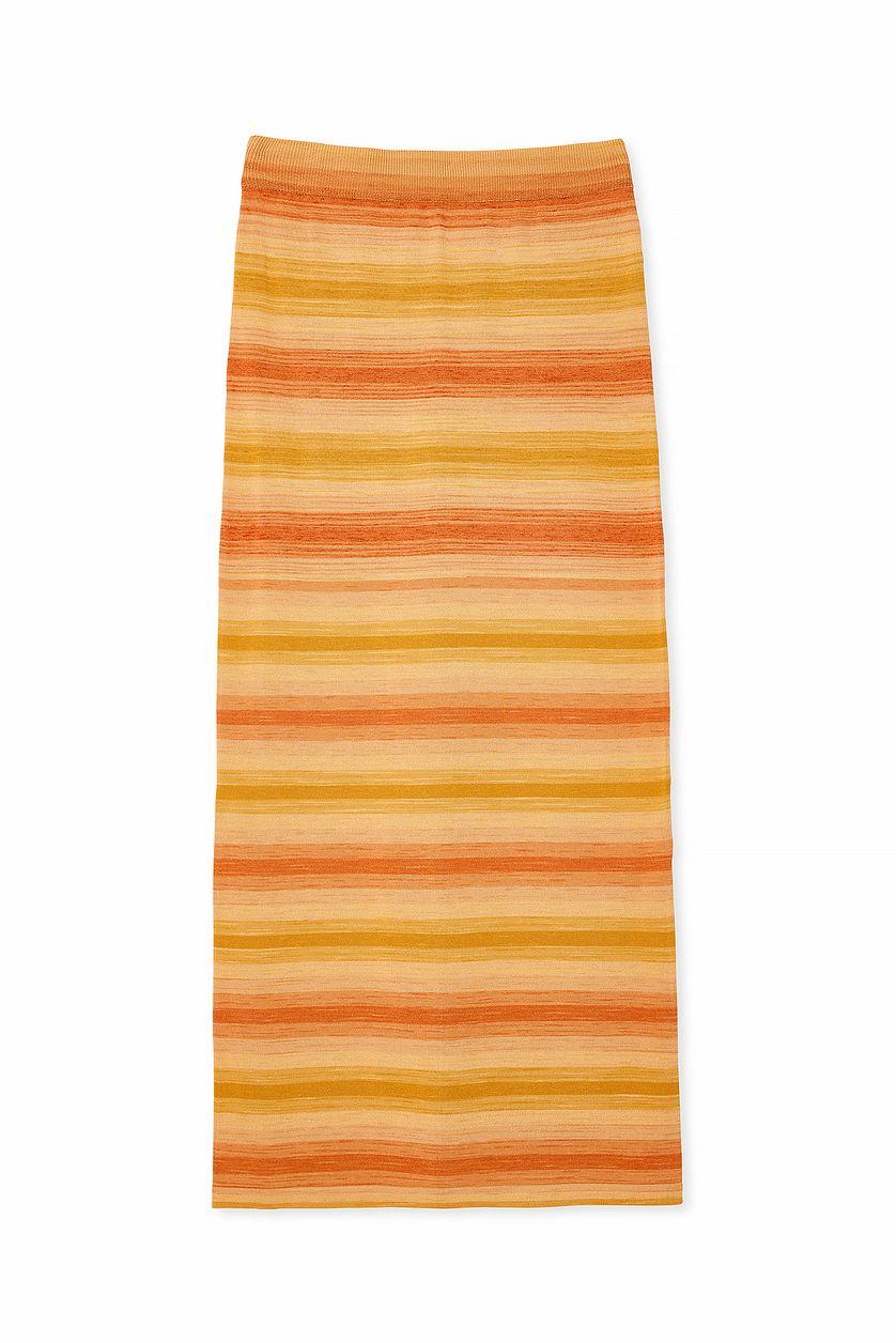 Knitted Low Waist Maxi Skirt Product Image