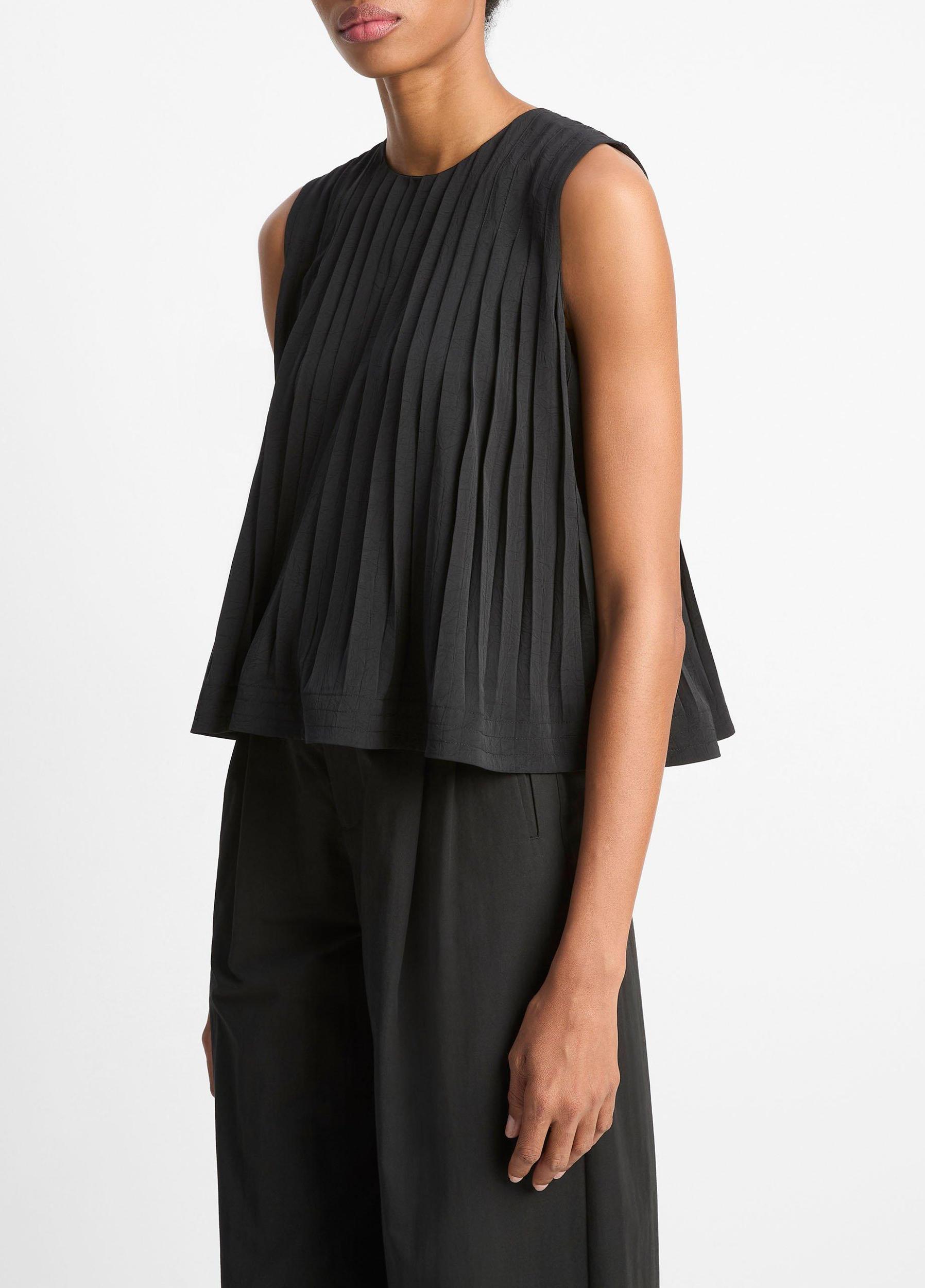 Pleated A-Line Top Product Image