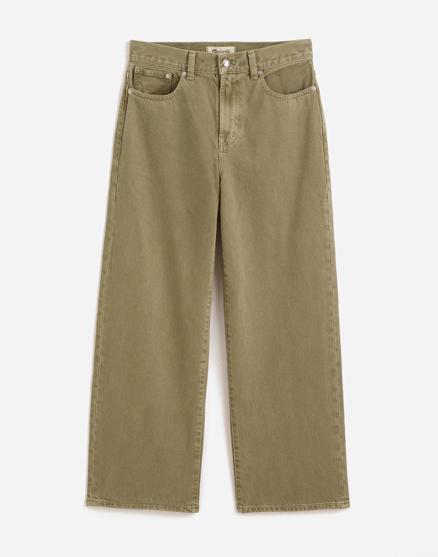 The Perfect Vintage Wide-Leg Crop Jean in Garment Dye Product Image