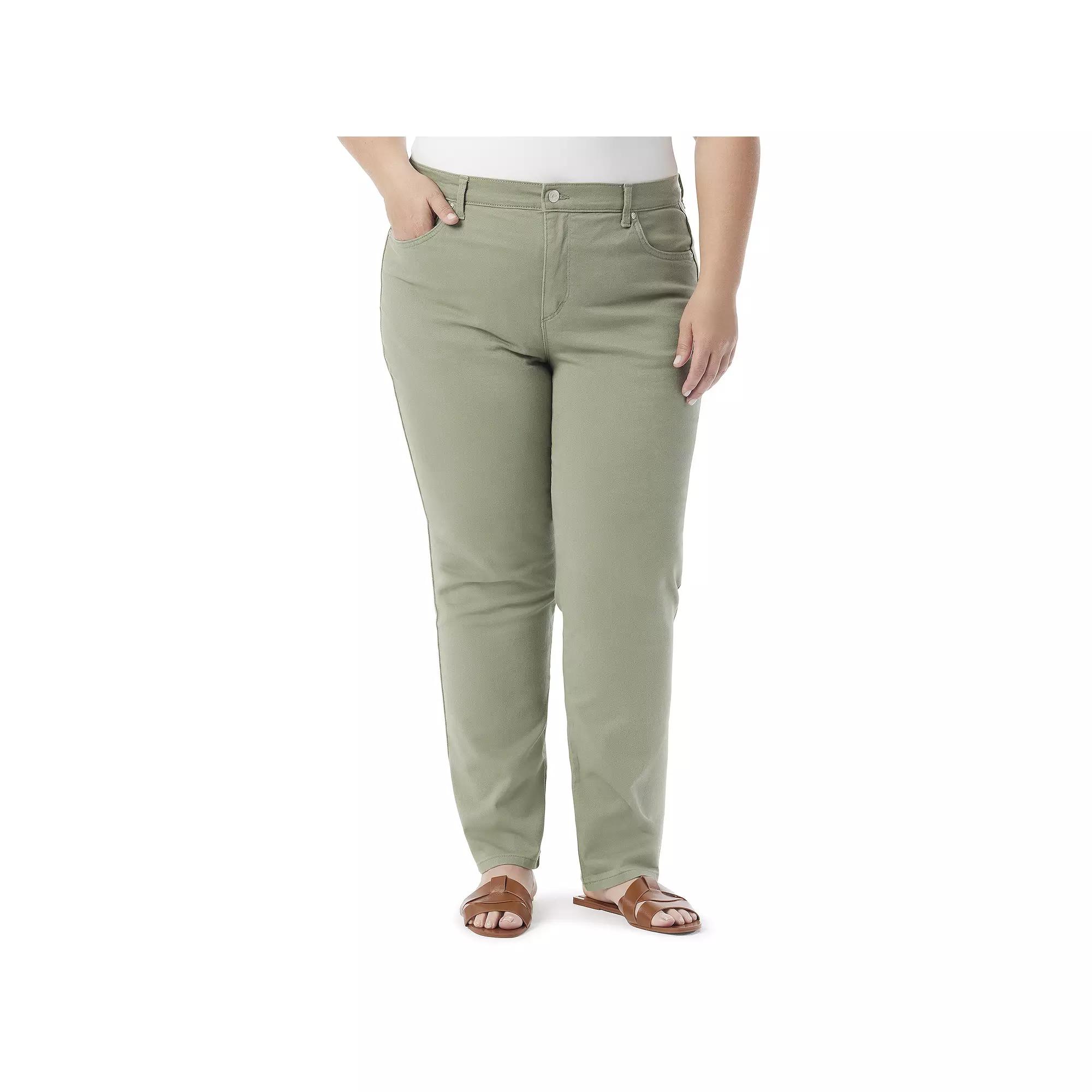 Plus Size Gloria Vanderbilt Amanda Classic Jeans, Womens Garden Green Product Image