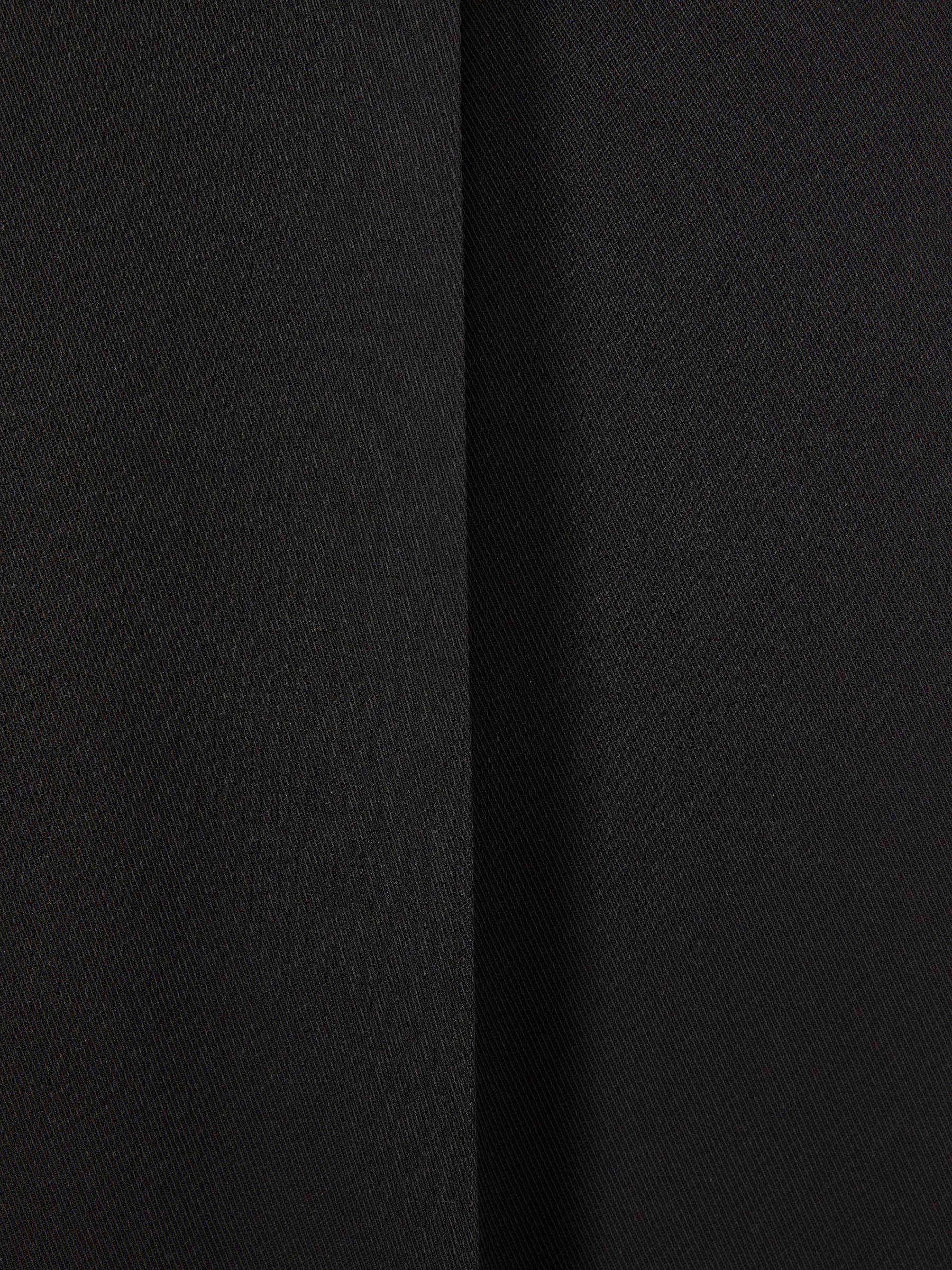Front Pleat Tapered Trousers in Black Product Image