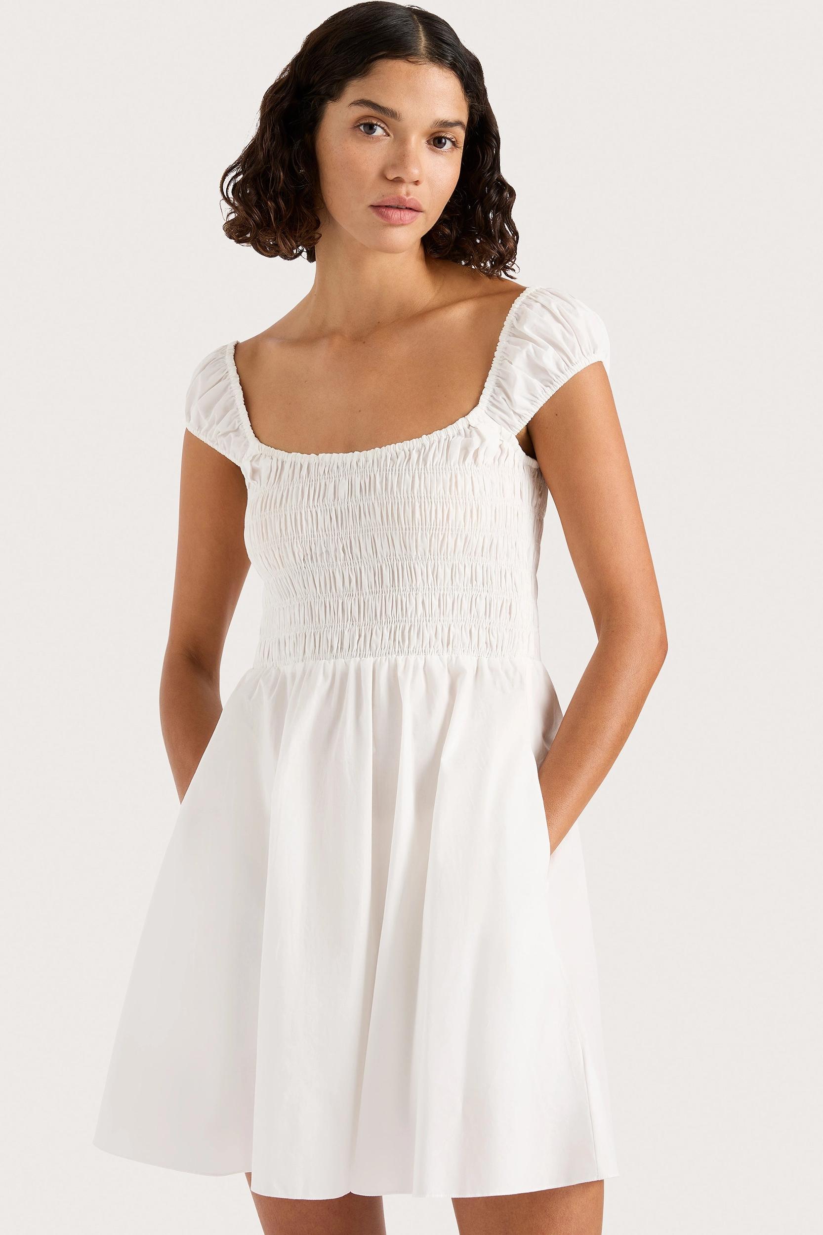 Lene Mini Dress White - Final Sale Product Image