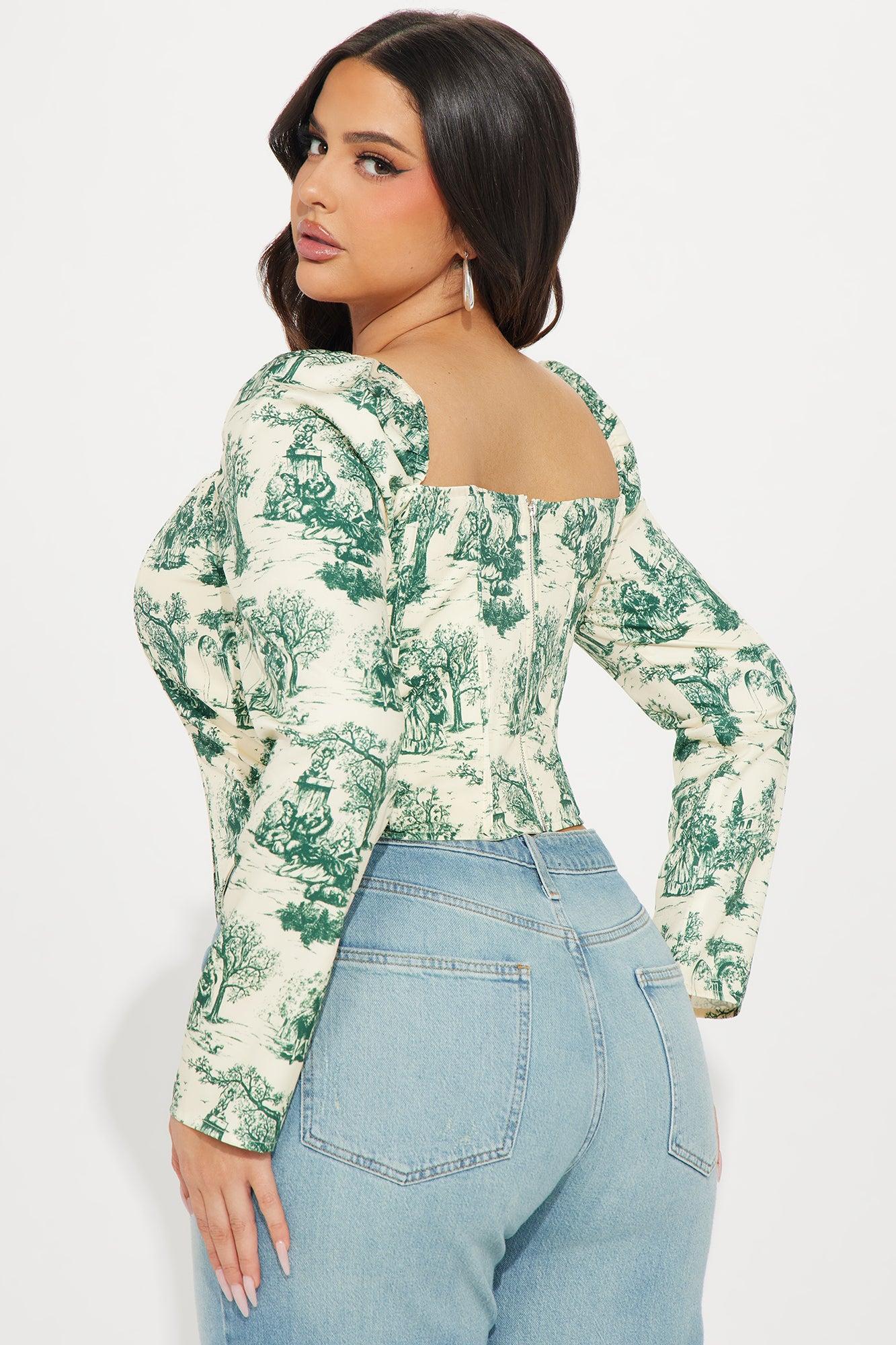 Simple Life Corset Top - Yellow/combo Product Image