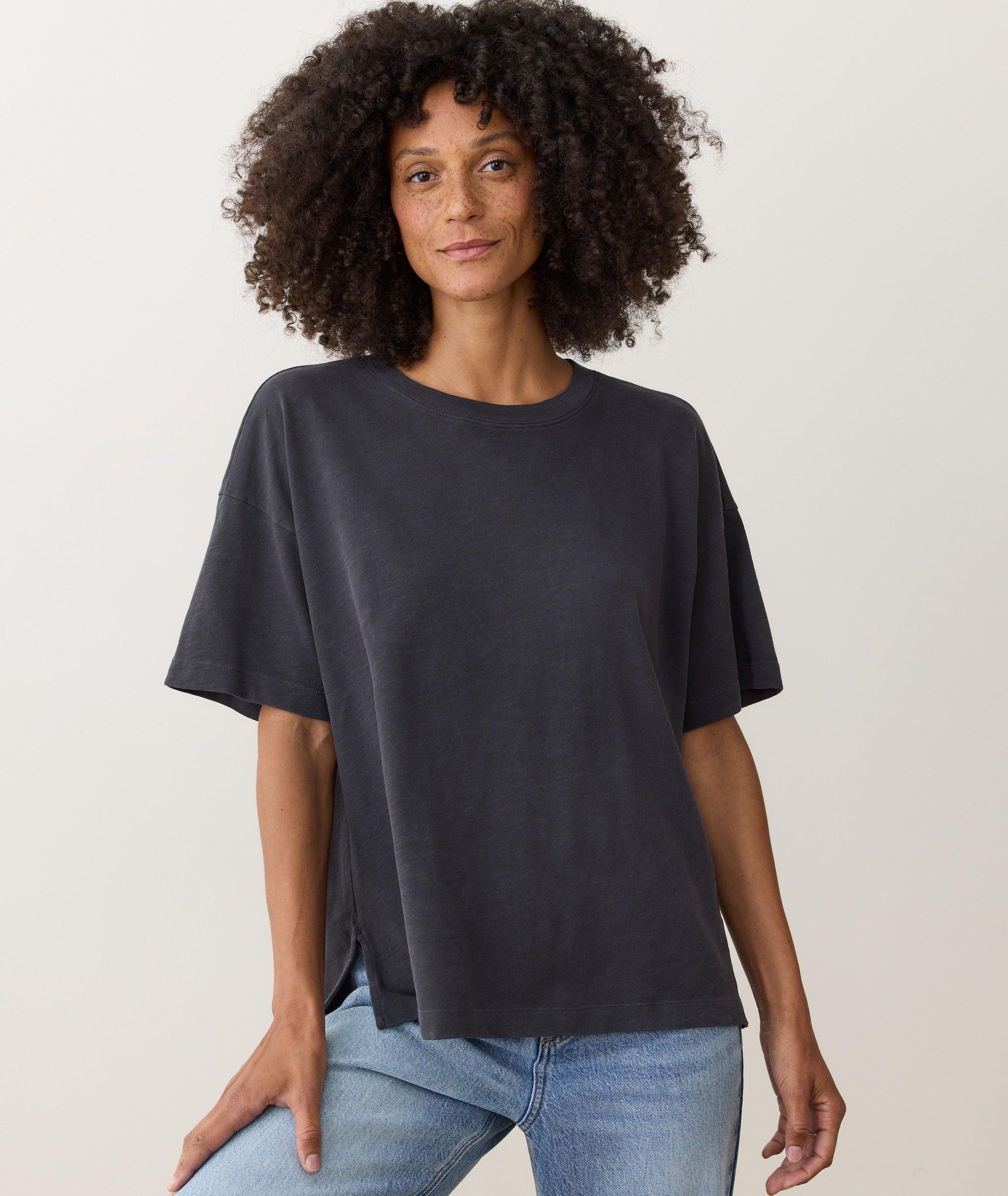 Sadie Vintage Slub Oversized Tee Product Image