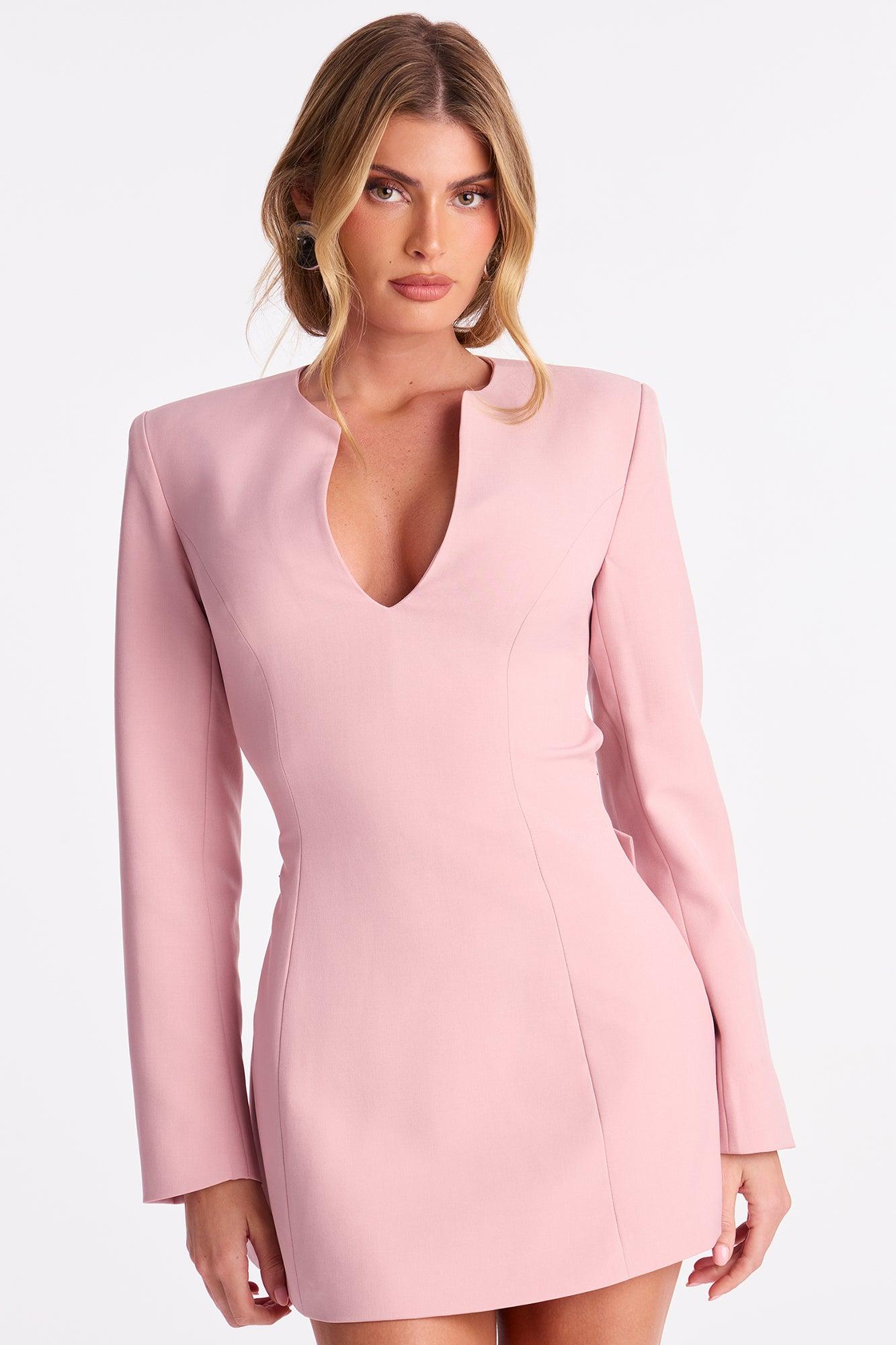 Bow Bae Mini Dress - Pink Female Product Image