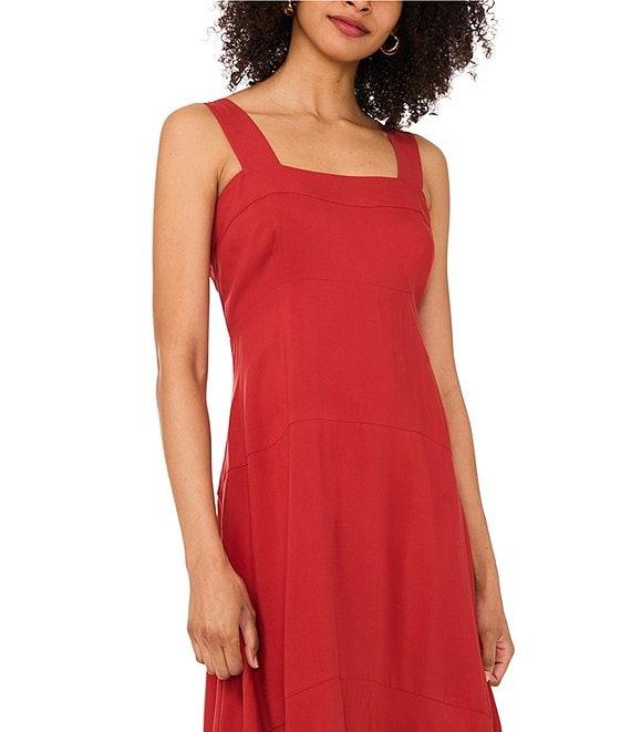 Vince Camuto Square Neck Sleeveless Shift Maxi Dress Product Image