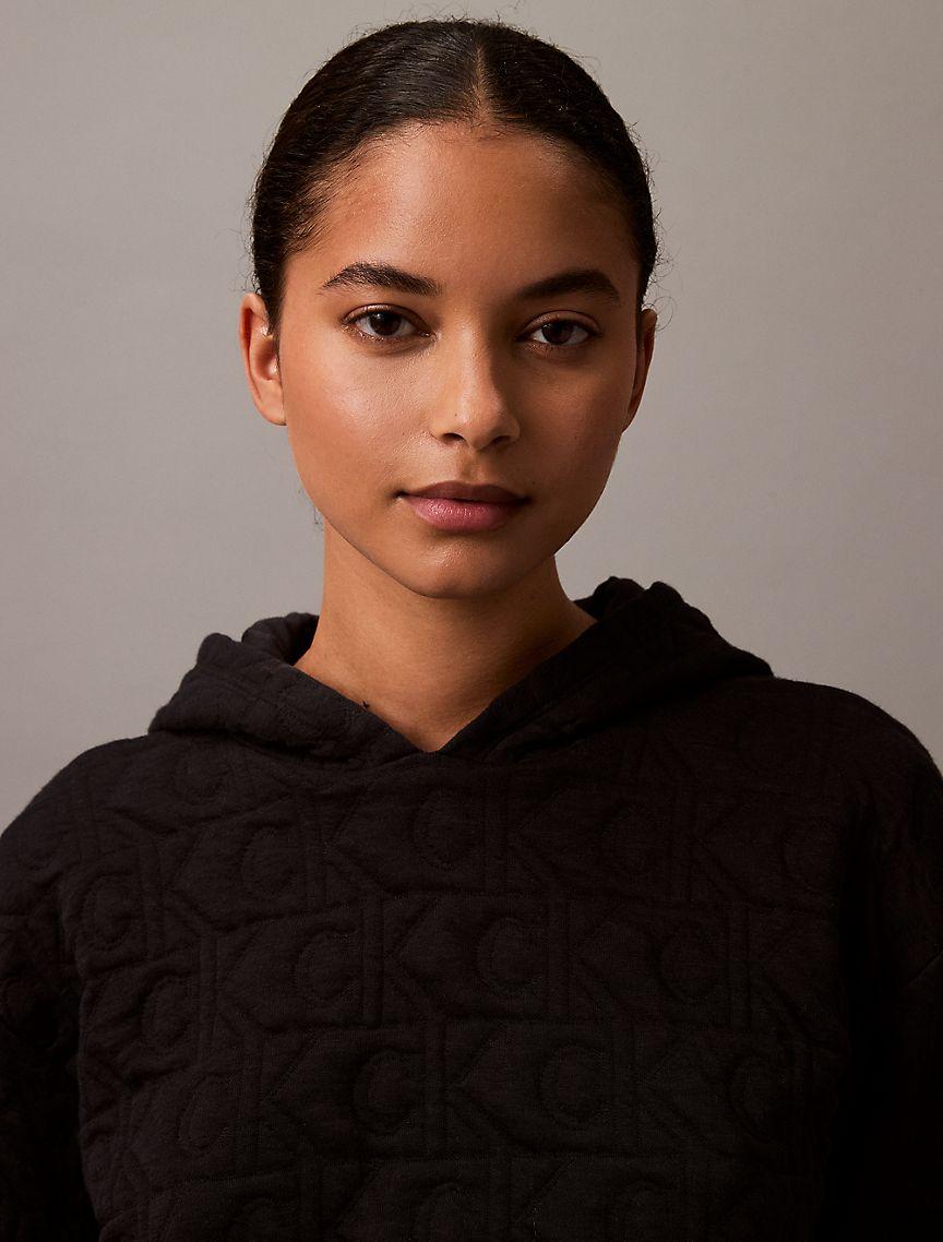 Terry Lounge Quilted Hoodie Product Image