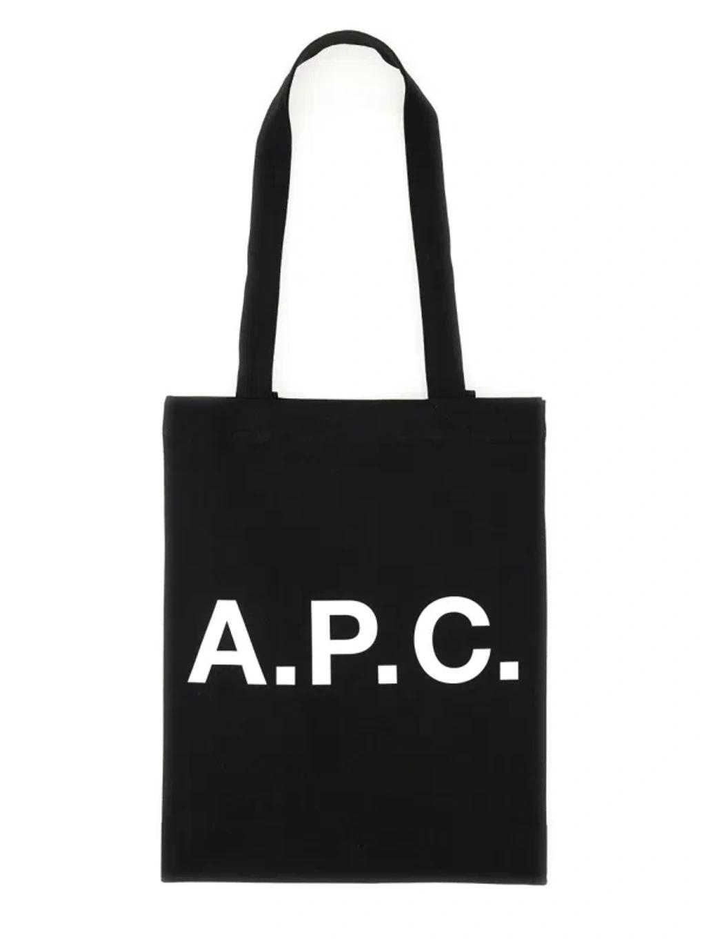 APC A.p.c. Black Canvas Lou Shopping Bag Product Image
