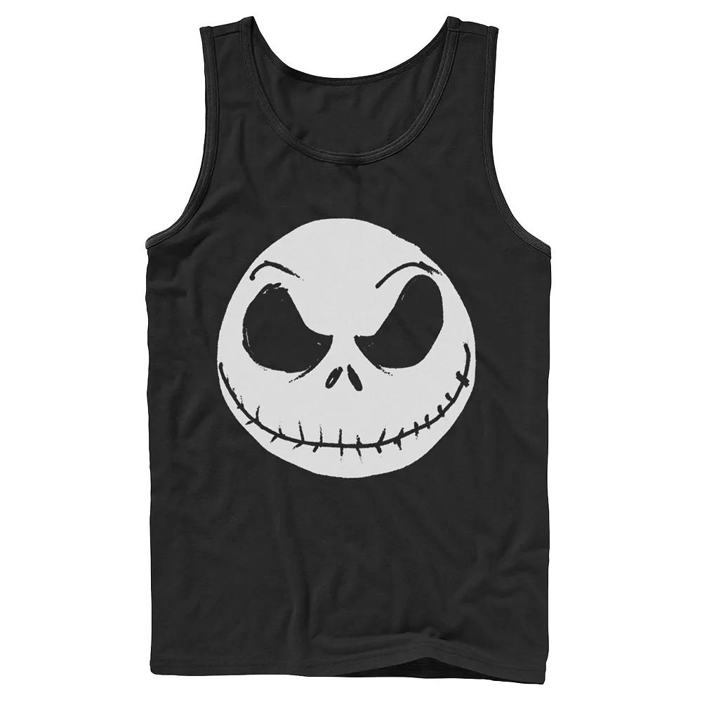 Disney's The Nightmare Before Christmas Jack Skellington Face Men's Tank Top,  Product Image