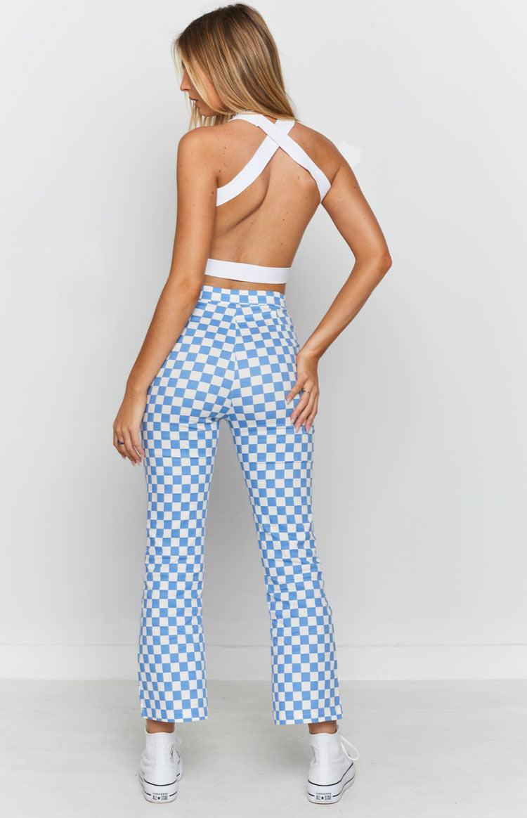 Lorelai Check Pant Blue Product Image