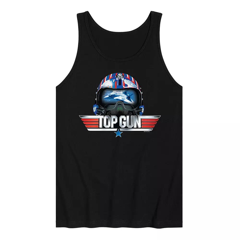 Men's Top Gun Maverick Helmet Tank Top,  Product Image