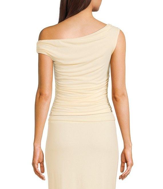 GB Ruched Side Off The Shoulder Top Product Image