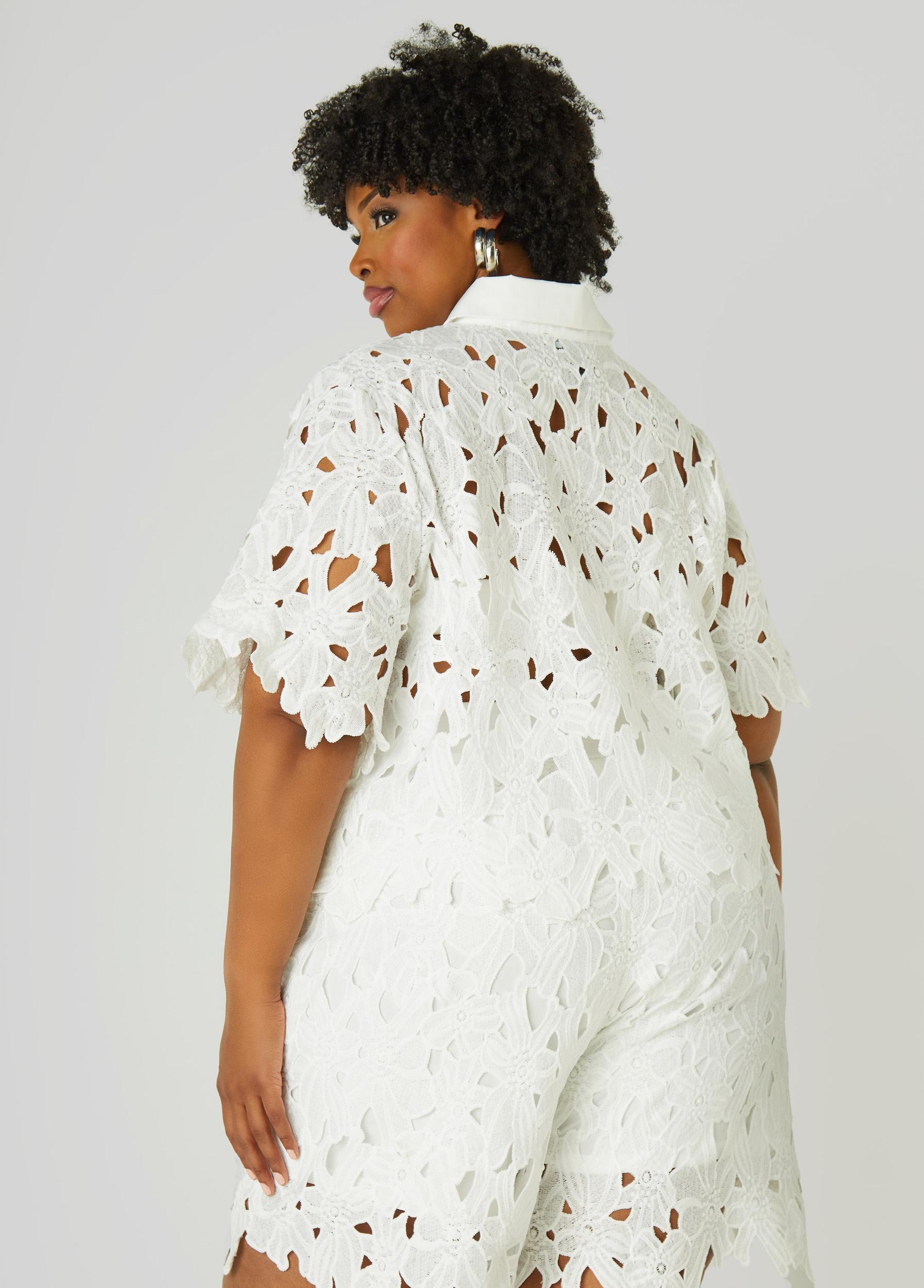 Floral Lace Shirt Product Image