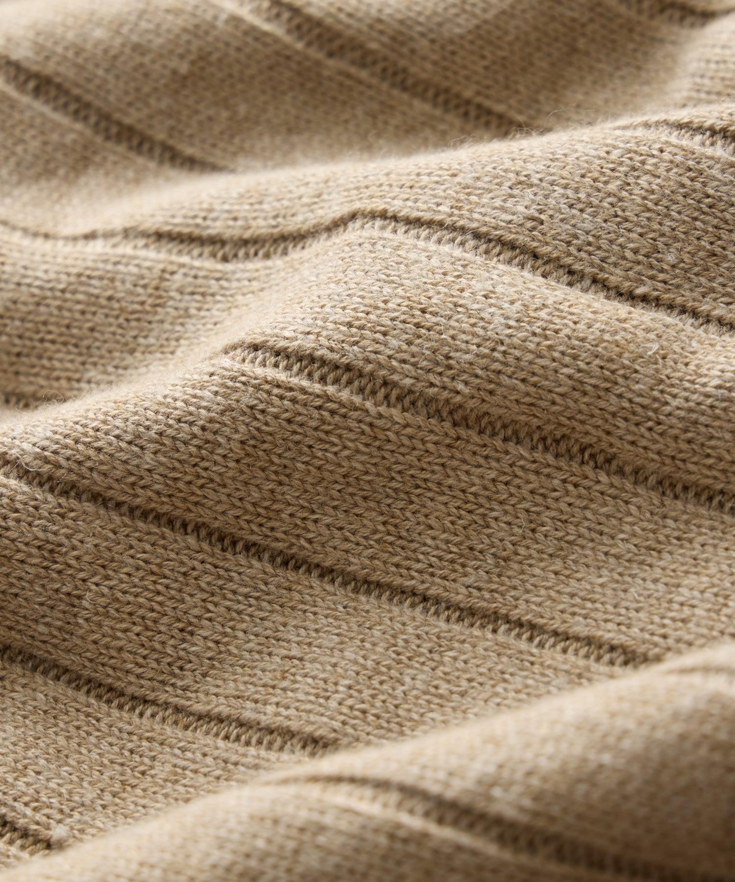 Relaxed Linen-Cotton Ribbed Cardigan Product Image