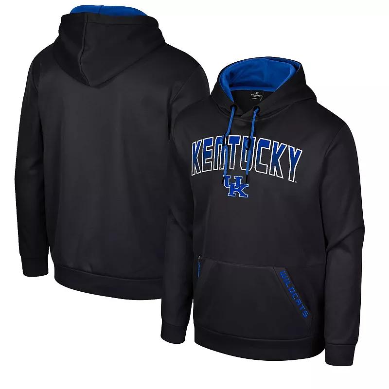 Men's Colosseum Black Kentucky Wildcats Reese Pullover Hoodie, Size: Medium Product Image