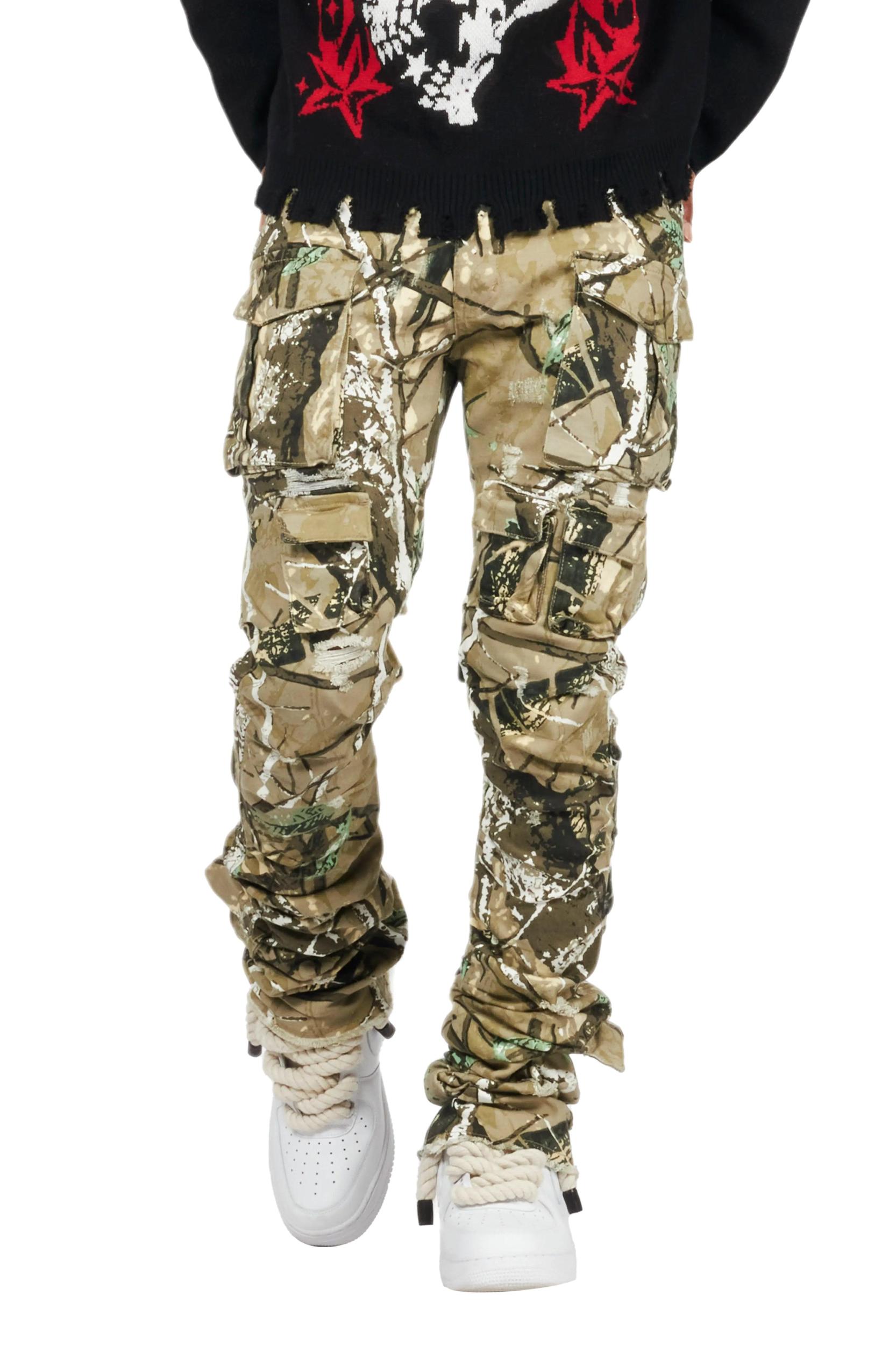 Gentry Tree Camo Stacked Flare Jean Male Product Image