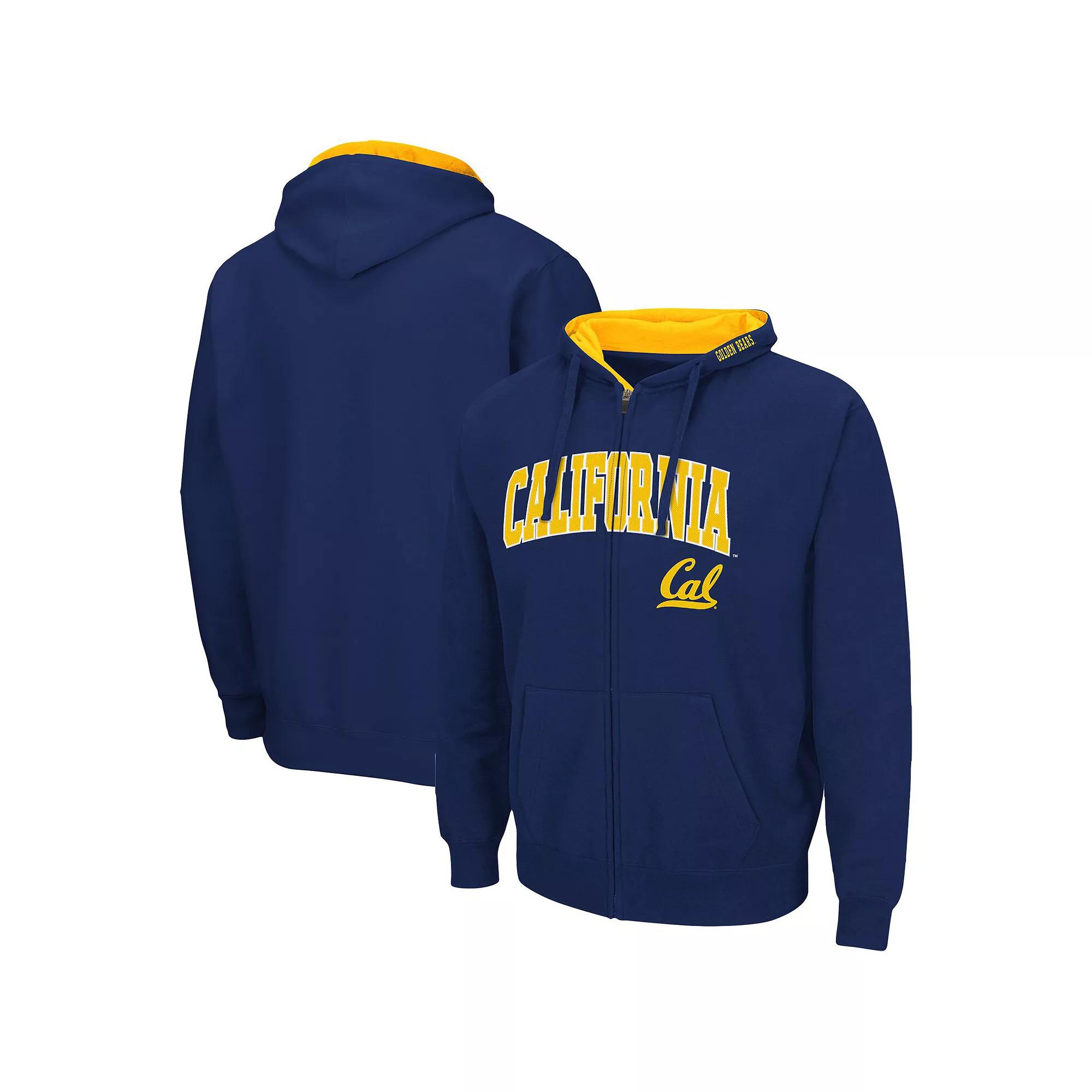 Men's Colosseum Navy Auburn Tigers Arch & Logo 3.0 Full-Zip Hoodie,  Product Image