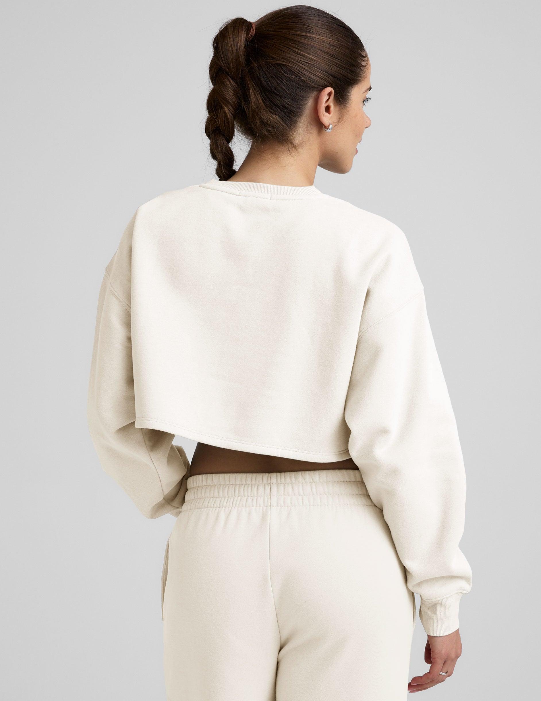 LuxeFleece Cropped Sweatshirt Product Image