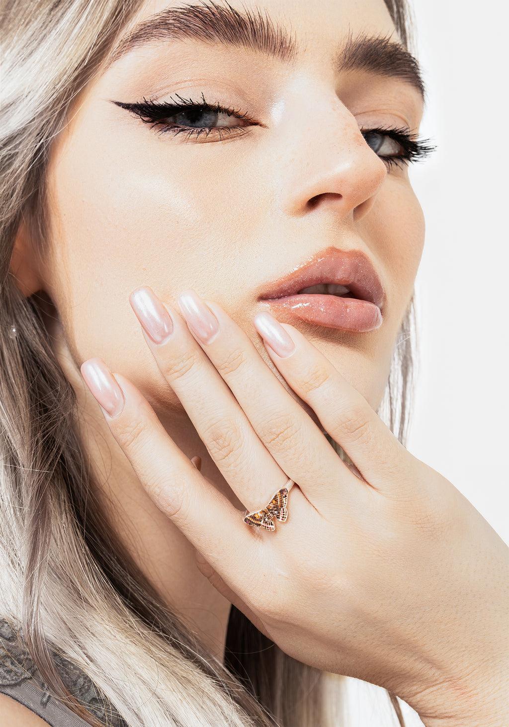 Hermia Foxglove Hoop Earrings Product Image