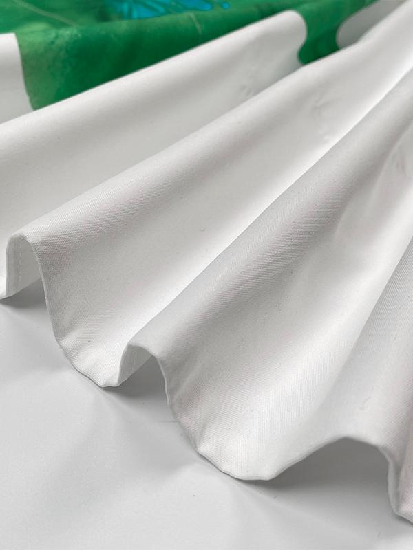 A-Line Loose Flower Print Pleated V-Neck Midi Dresses Product Image