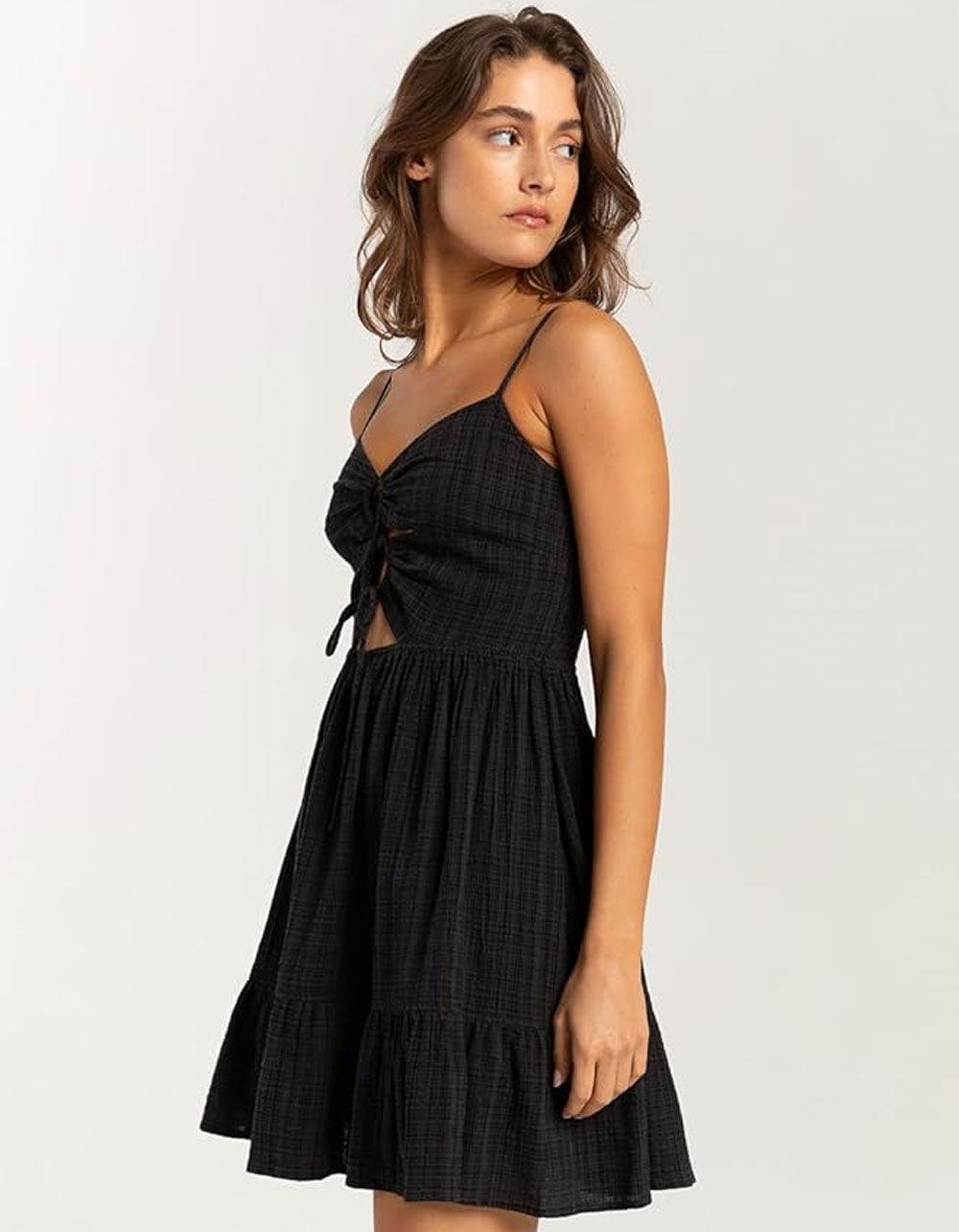 ROXY Jasmine Breeze Womens Mini Dress - BLACK Product Image