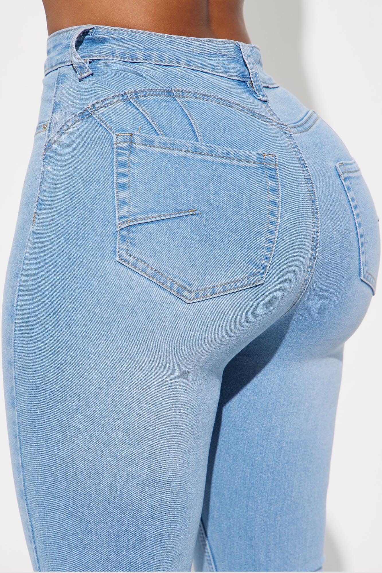 Mesa Booty Lifting Stretch Bootcut Jeans - Light Wash Product Image