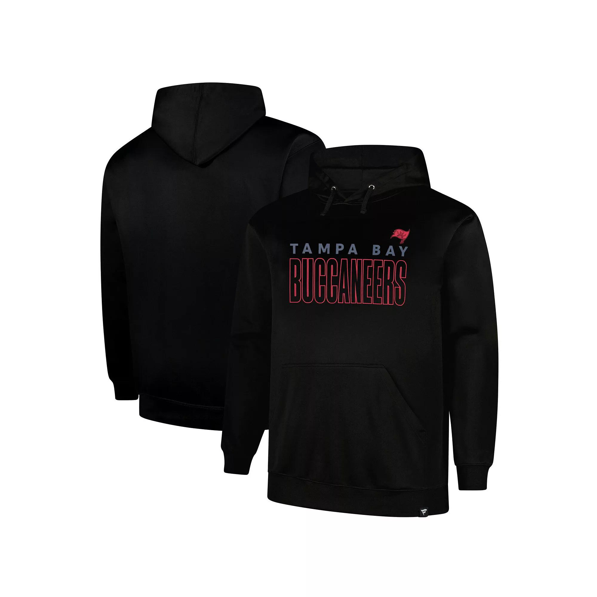 Men's Fanatics  Black Tampa Bay Buccaneers Big & Tall Fleece Pullover Hoodie, Size: XLT Product Image