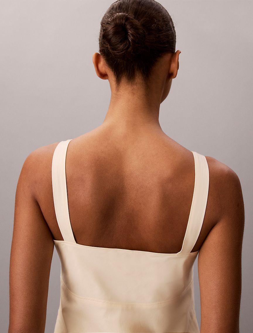Cotton Poplin Sleeveless Midi Dress Product Image