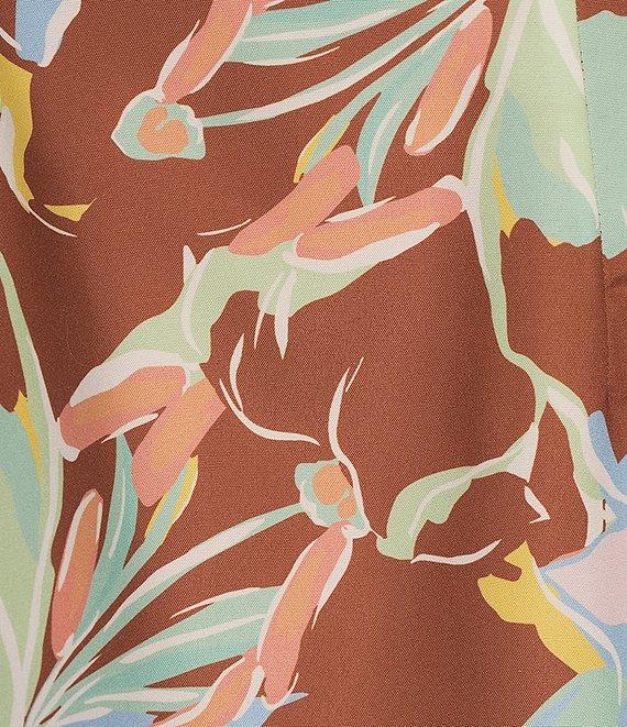 GB Floral Print Puff Sleeve Empire Waist Dress Product Image