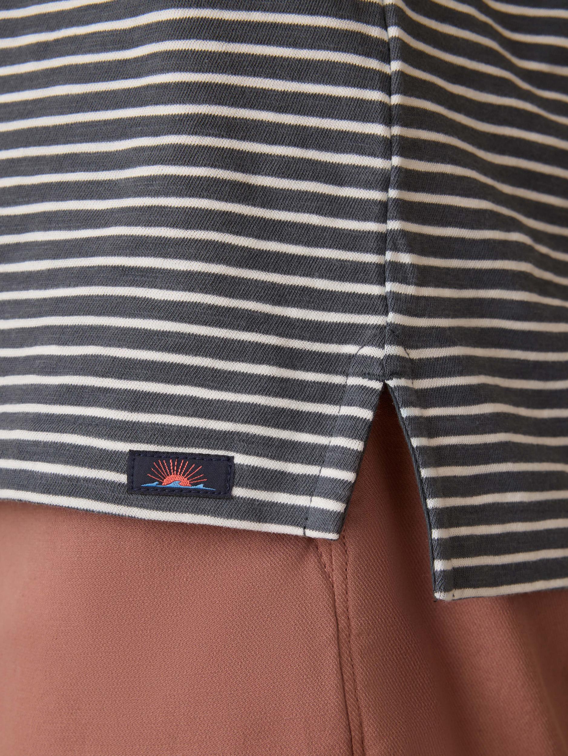 Sunwashed T-Shirt Polo - Ocean Stone Stripe Male Product Image