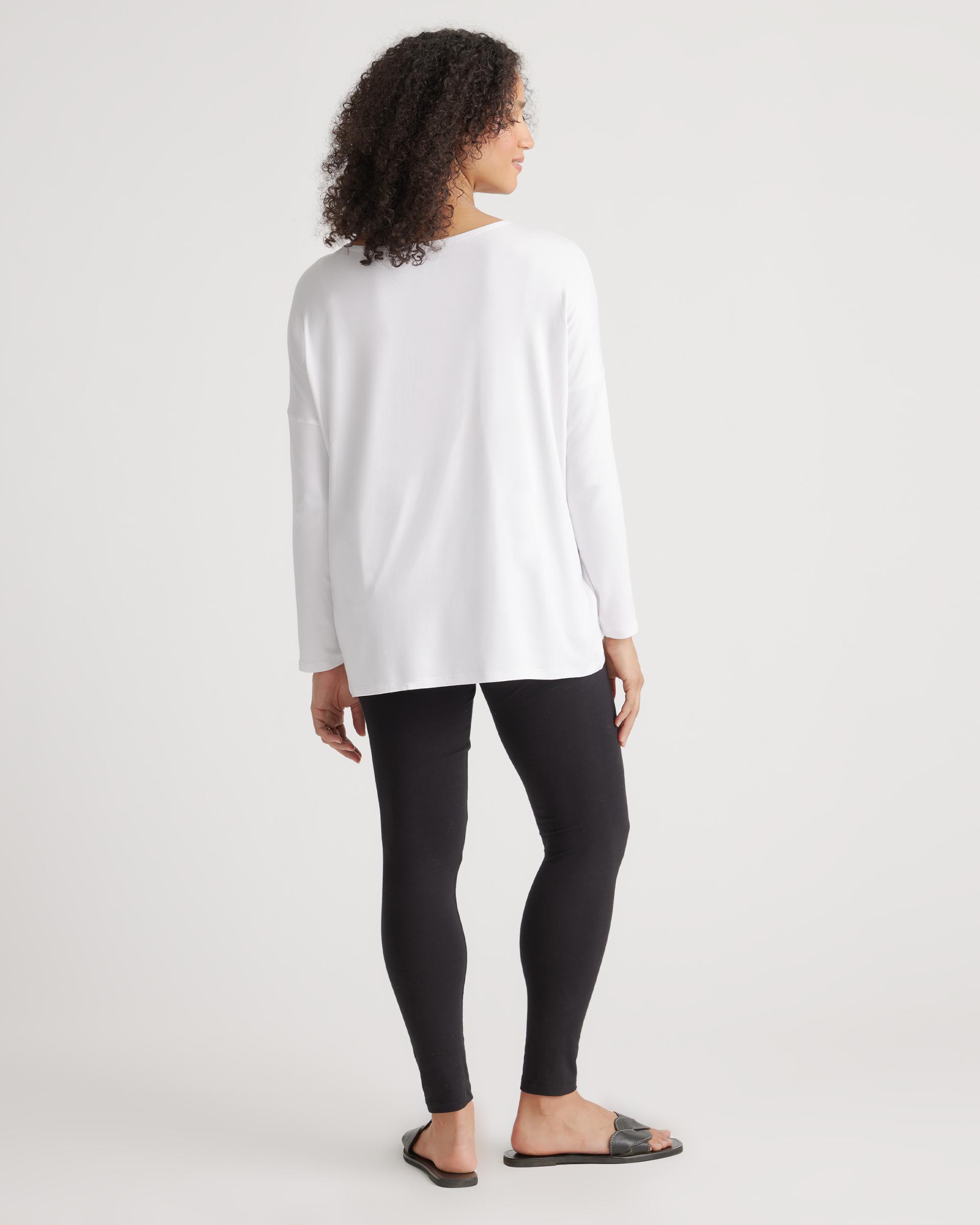 Quince | Women's Bamboo Jersey Maternity Long Sleeve T-Shirt Product Image