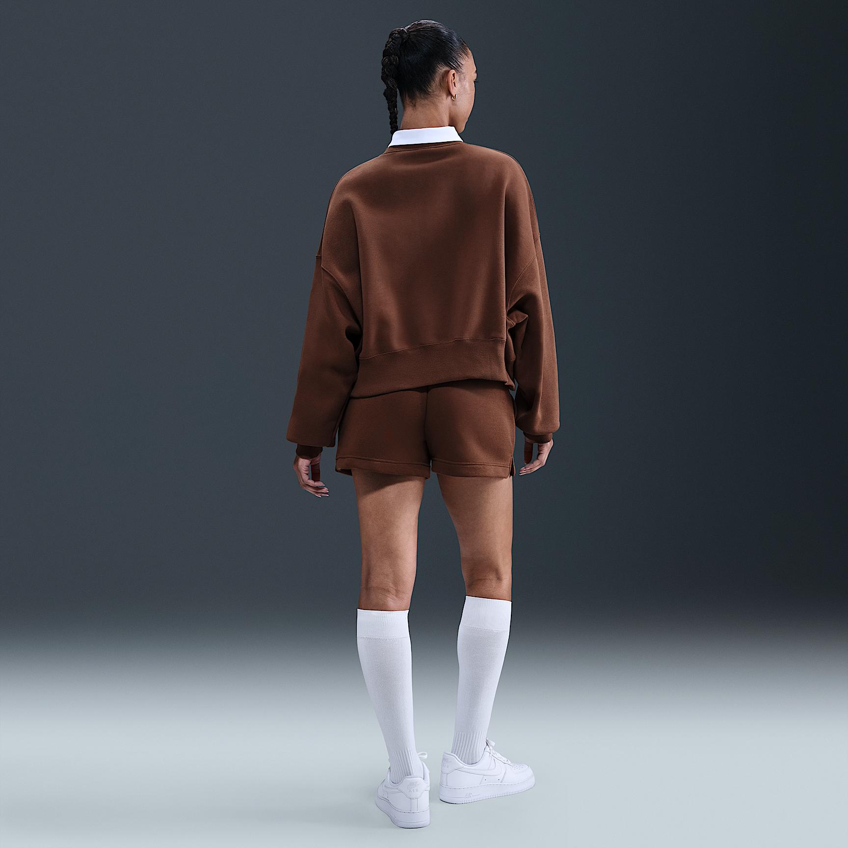 Womens Nike Sportswear Phoenix Fleece Over-Oversized Crew-Neck Sweatshirt | DQ5761-051 Product Image