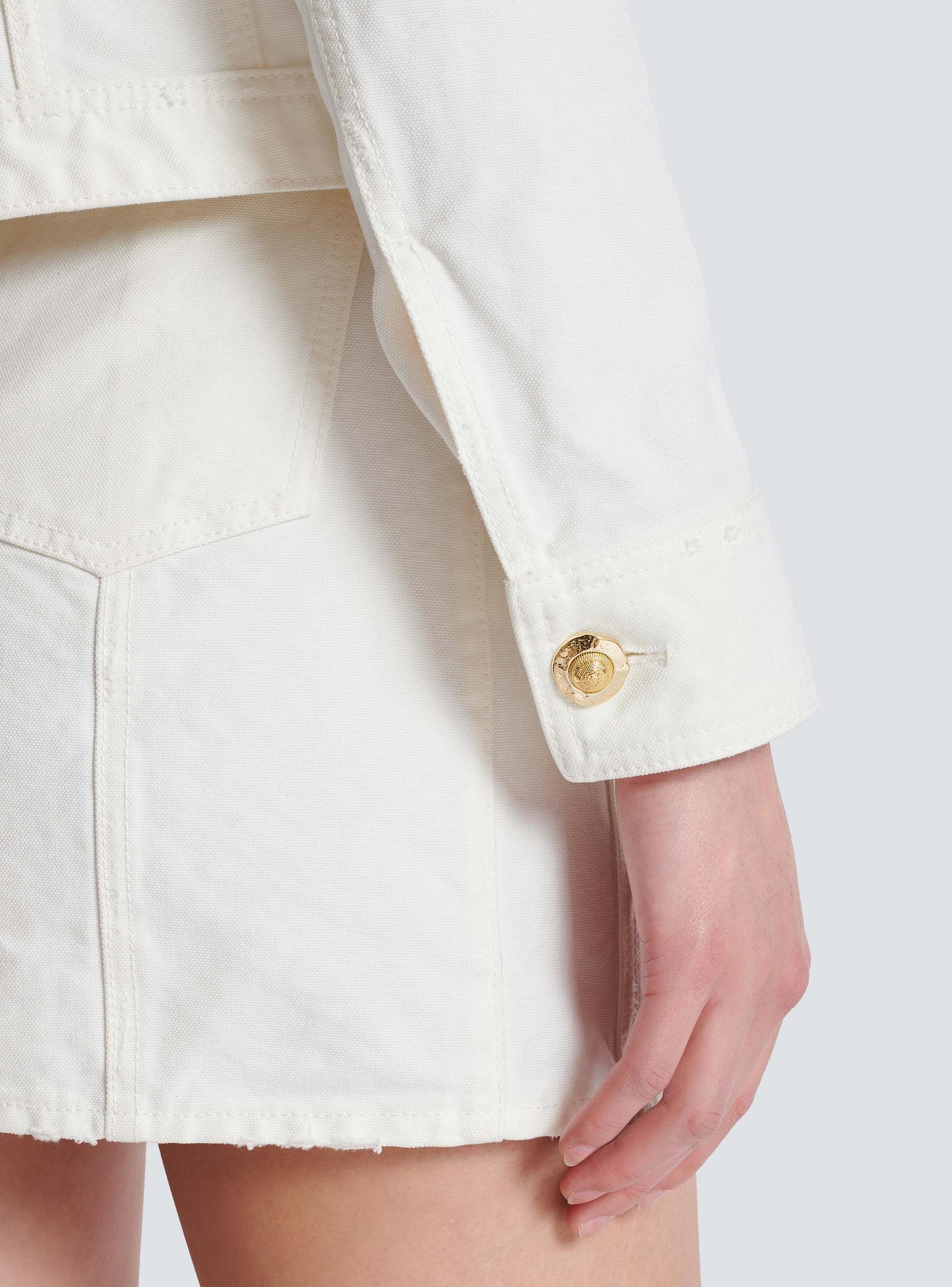 Cropped cotton canvas jacket Product Image